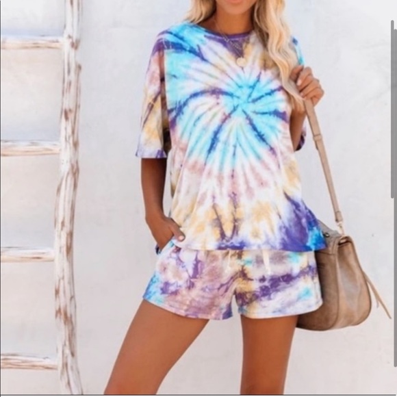 Vici Pants - SOLD: Vici Tie Dye Lounge Shorts